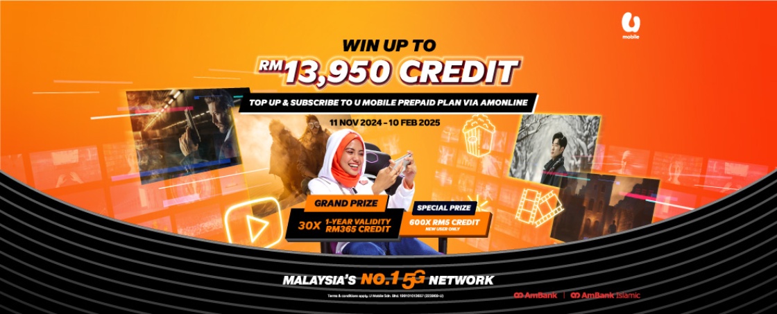 AmBank x U Mobile Landing Page Banner