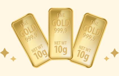 10g 999.9 gold bar for e-Angpow transactions via AmOnline